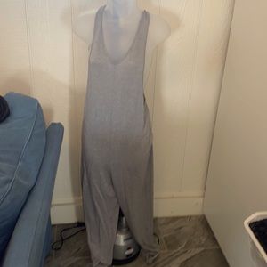 NWT Gray jumpsuit racerback